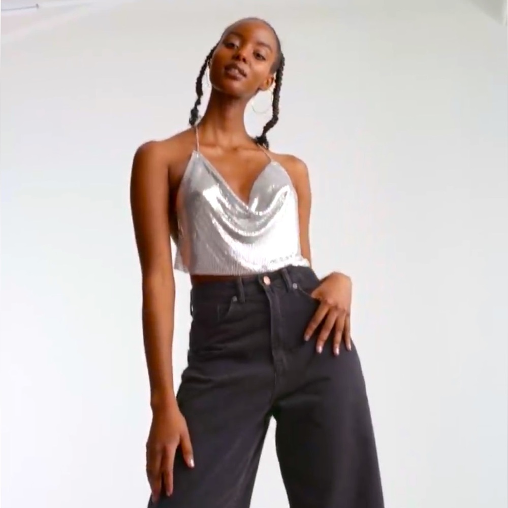 H&M Metal Halter Top